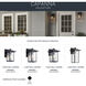 Capanna 1 Light 18 inch Textured Black Outdoor Post Lantern